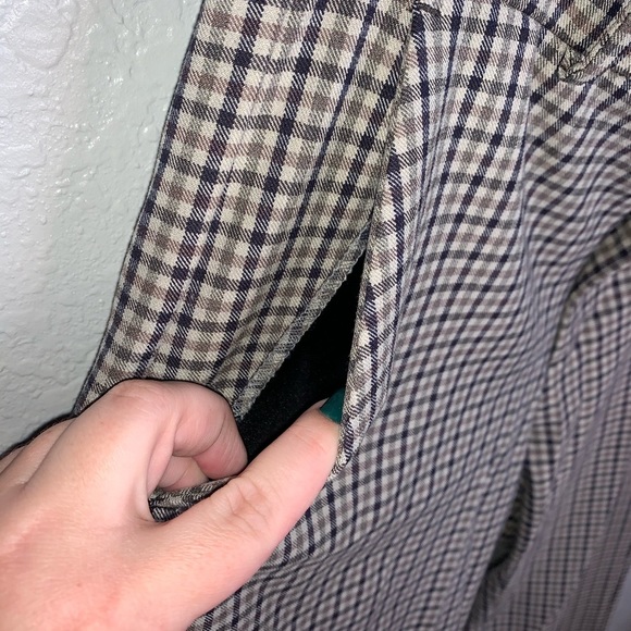 Check Pattern Fall Themed Pants - Picture 3 of 5